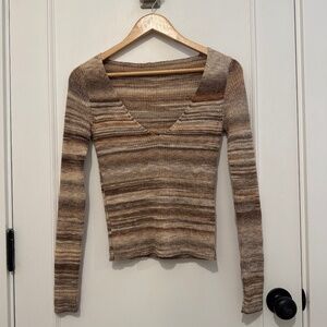 Paloma Wool Women's Merino Sweater – Beige Stripe (Size S)